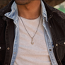 Bronze Hook Necklace