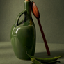 Canard Stoneware Olive Oil Bottle - 34oz