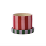 Candy Stripe Plant Pot with Saucer