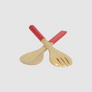 Classic Bamboo Salad Server Set