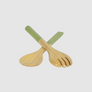 Classic Bamboo Salad Server Set