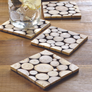 Eucalyptus Wood Coasters - Set of 4