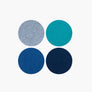 Felt Round Coaster - Multi 4 Pack