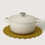 Flower Crest Merino Wool Trivet