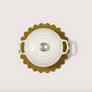 Flower Crest Merino Wool Trivet