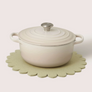 Flower Crest Merino Wool Trivet