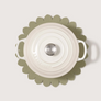Flower Crest Merino Wool Trivet