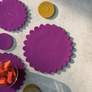 Flower Crest Merino Wool Trivet