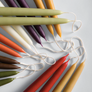 Hand-Dipped Taper Candles 15" - Set of 2