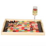 Hand-Printed Wood Serving Tray
