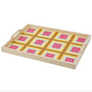 Hand-Printed Wood Serving Tray