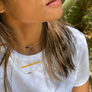Link & Bead Lariat Necklace