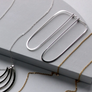 Long Oval Hoop Earrings
