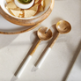 Mango Wood & Enamel Curvo Serving Set