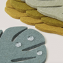 Monstera Leaf Felt Coasters - 4 Pack