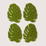 Monstera Leaf Felt Coasters - 4 Pack