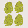 Monstera Leaf Felt Coasters - 4 Pack