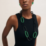 Oval Link Lacquered Necklace