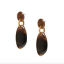 Pebble Drop Horn Earrings
