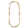 Rectangle Link Buffalo Horn Necklace