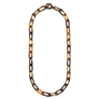 Rectangle Link Buffalo Horn Necklace