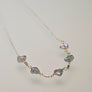 Rocky Mountain High Necklace - Silver Crinkle Pearls