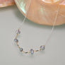 Rocky Mountain High Necklace - Silver Crinkle Pearls