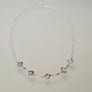 Rocky Mountain High Necklace - Silver Crinkle Pearls