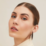 Rosewood Flat Hoop Earring