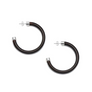 Slim Wood Hoop Earrings