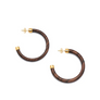 Slim Wood Hoop Earrings