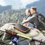 Solar Wireless Charging Power Bank with Flashlight