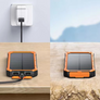 Solar Wireless Charging Power Bank with Flashlight