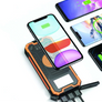 Solar Wireless Charging Power Bank with Flashlight