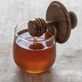 Teak & Glass Mini Honey Jar