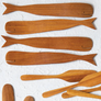 Teak Whale Spreaders - Set of 4