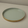 Gold & Enamel Round Tray