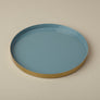 Gold & Enamel Round Tray