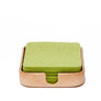 Kobon Natural Leather Coaster Holder