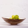 Mango Wood & Enamel Serving Bowl