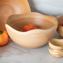 Wave Edge Mango Wood Bowl