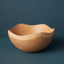 Wave Edge Mango Wood Bowl
