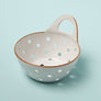 Yara Stoneware Colander Basket