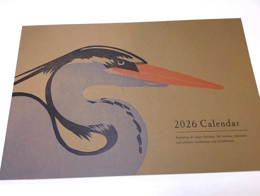 2026 Hand Printed Calendar