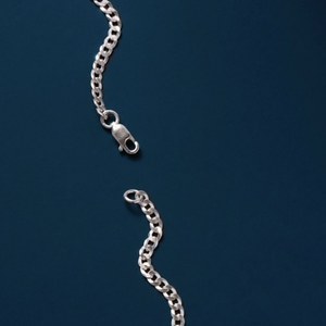 925 Sterling Silver Cuban Chain Necklace