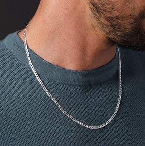 925 Sterling Silver Cuban Chain Necklace