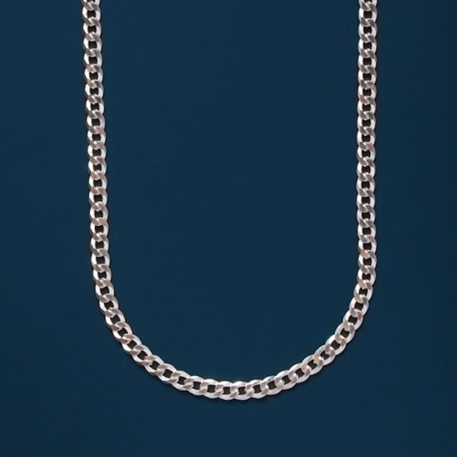 925 Sterling Silver Cuban Chain Necklace