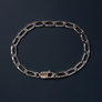 Elongated Curb Link Chain Bracelet