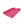 Fuchsia pink tray with a handle on a white background
