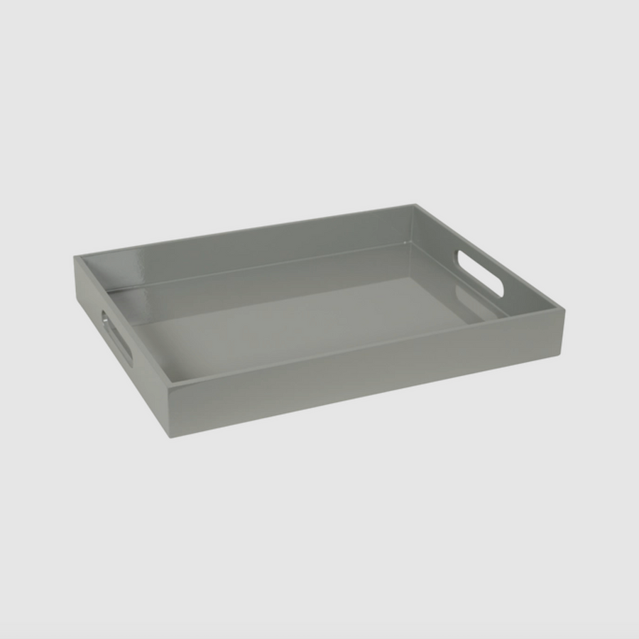 Bamboo Lacquer Rectangular Serving Tray